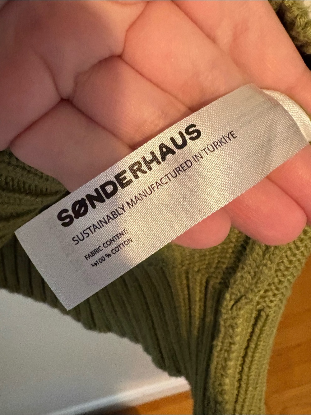 Sonderhaus Shelle green cotton fish sweater - Picture 7 of 8